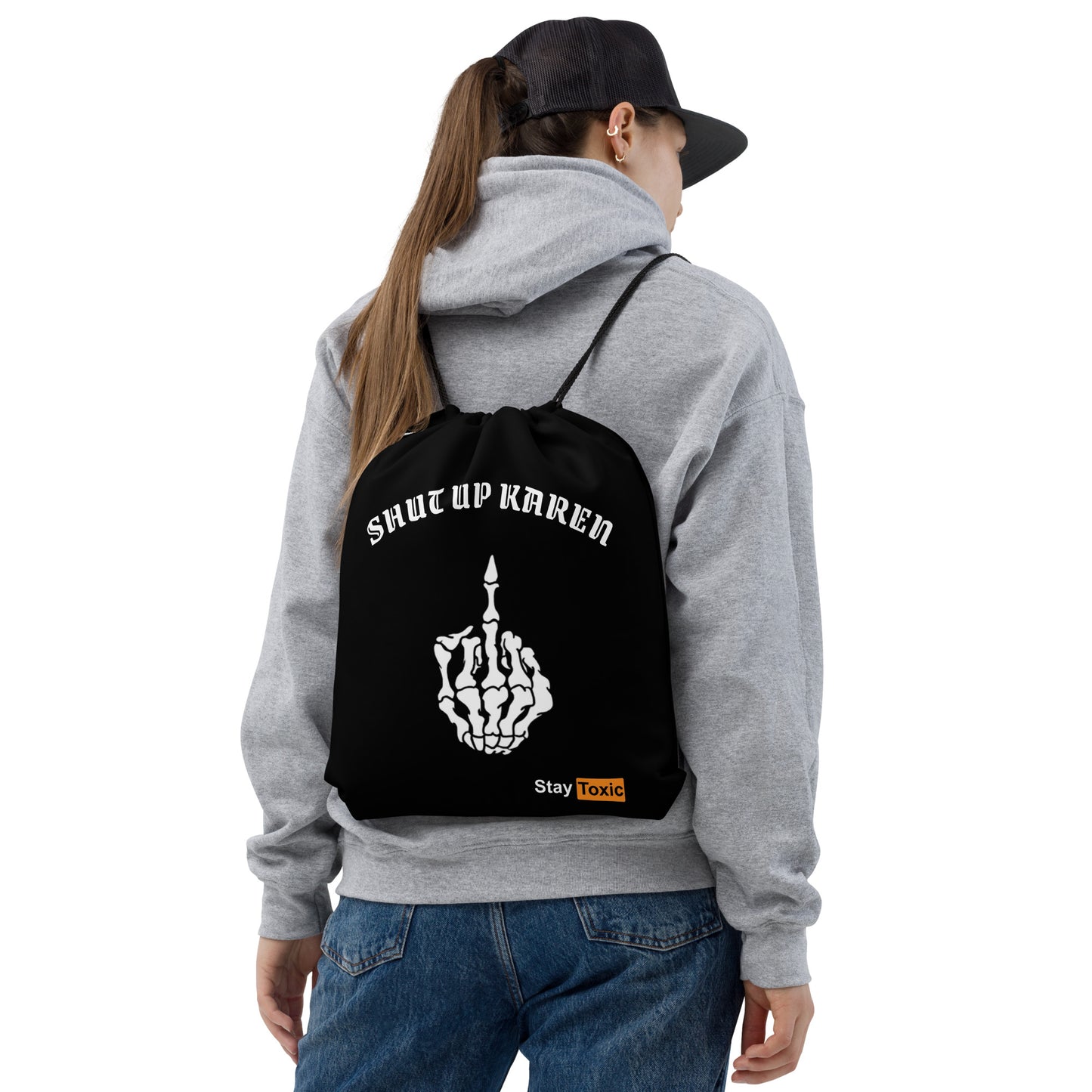 STFU drawstring bag