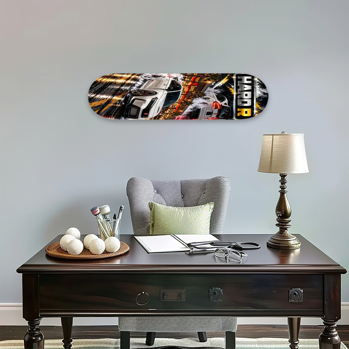 Hard R wall art skate board