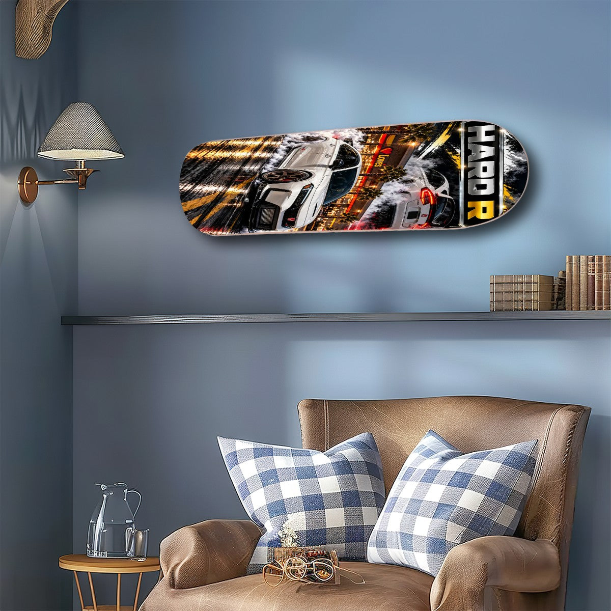 Hard R wall art skate board