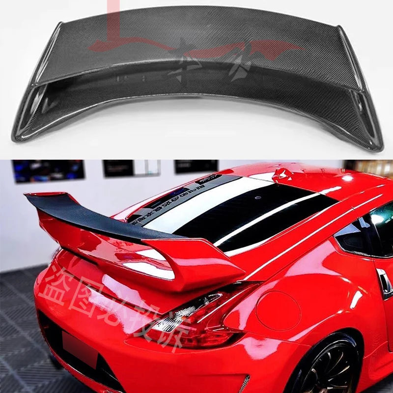 Nissan 370Z Z34 double-layer GT style car rear trunk carbon fiber (hardtop only)