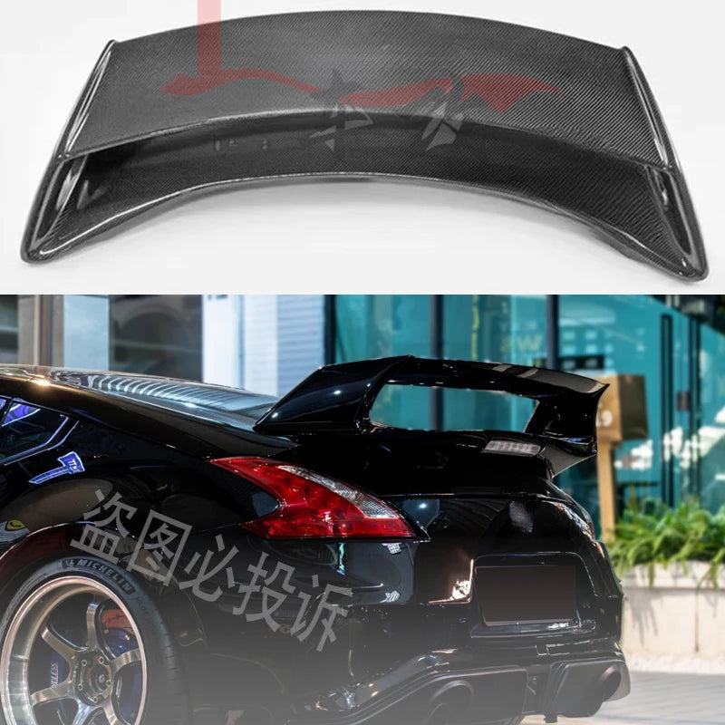 Nissan 370Z Z34 double-layer GT style car rear trunk carbon fiber (hardtop only)
