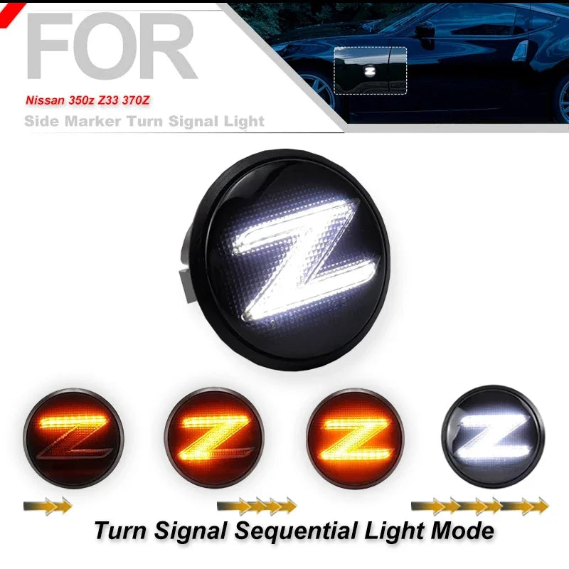 LED Side Marker Lights Nissan 370z Z34