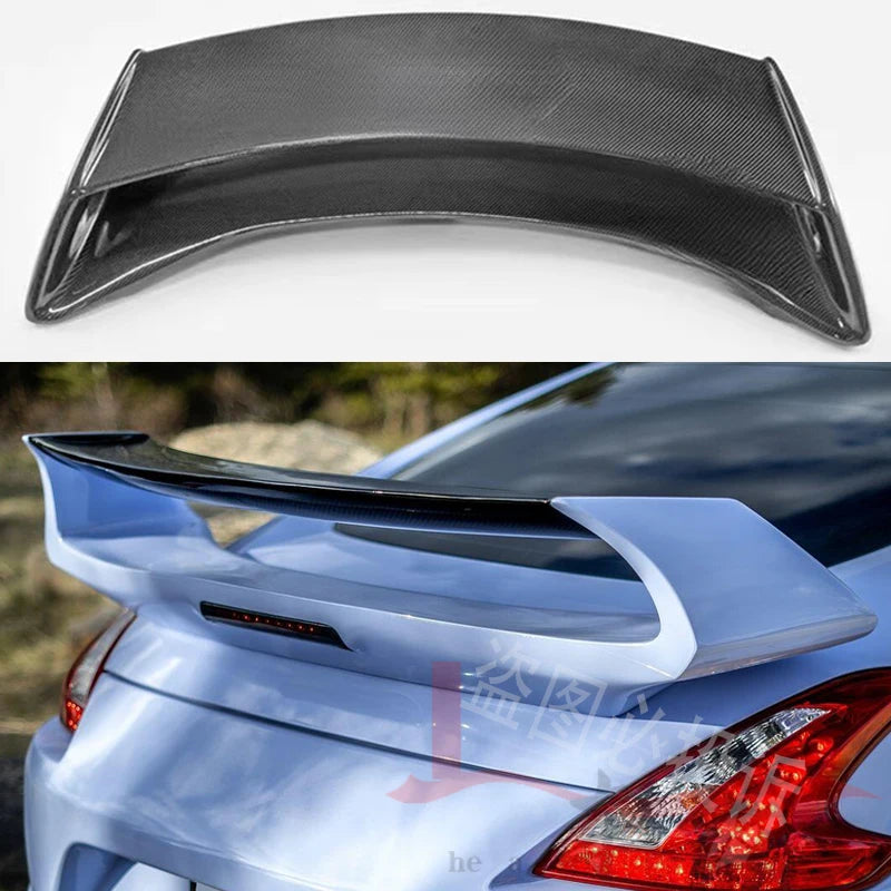 Nissan 370Z Z34 double-layer GT style car rear trunk carbon fiber (hardtop only)