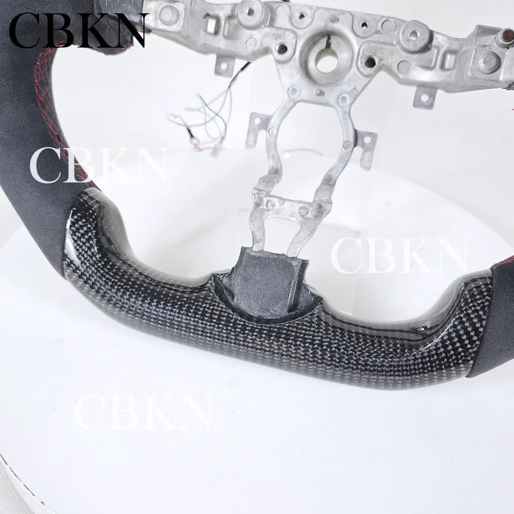 370z LED RPM Carbon Fiber Steering Wheel Leather Steering Wheel